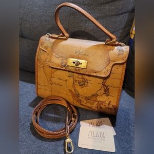 Alviero Martini Prima Classe PVC Leather 2-way bag